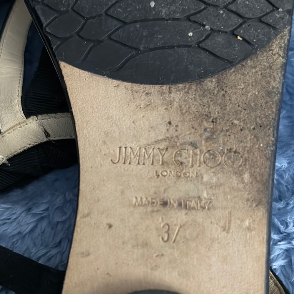 Jimmy Choo Black Sandals with Intricate Straps - Picture 6 of 10